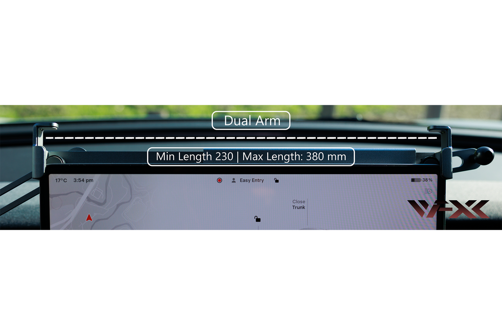 Noise Free Metal Universal Center Screen Single / Dual Arm Phone Holder