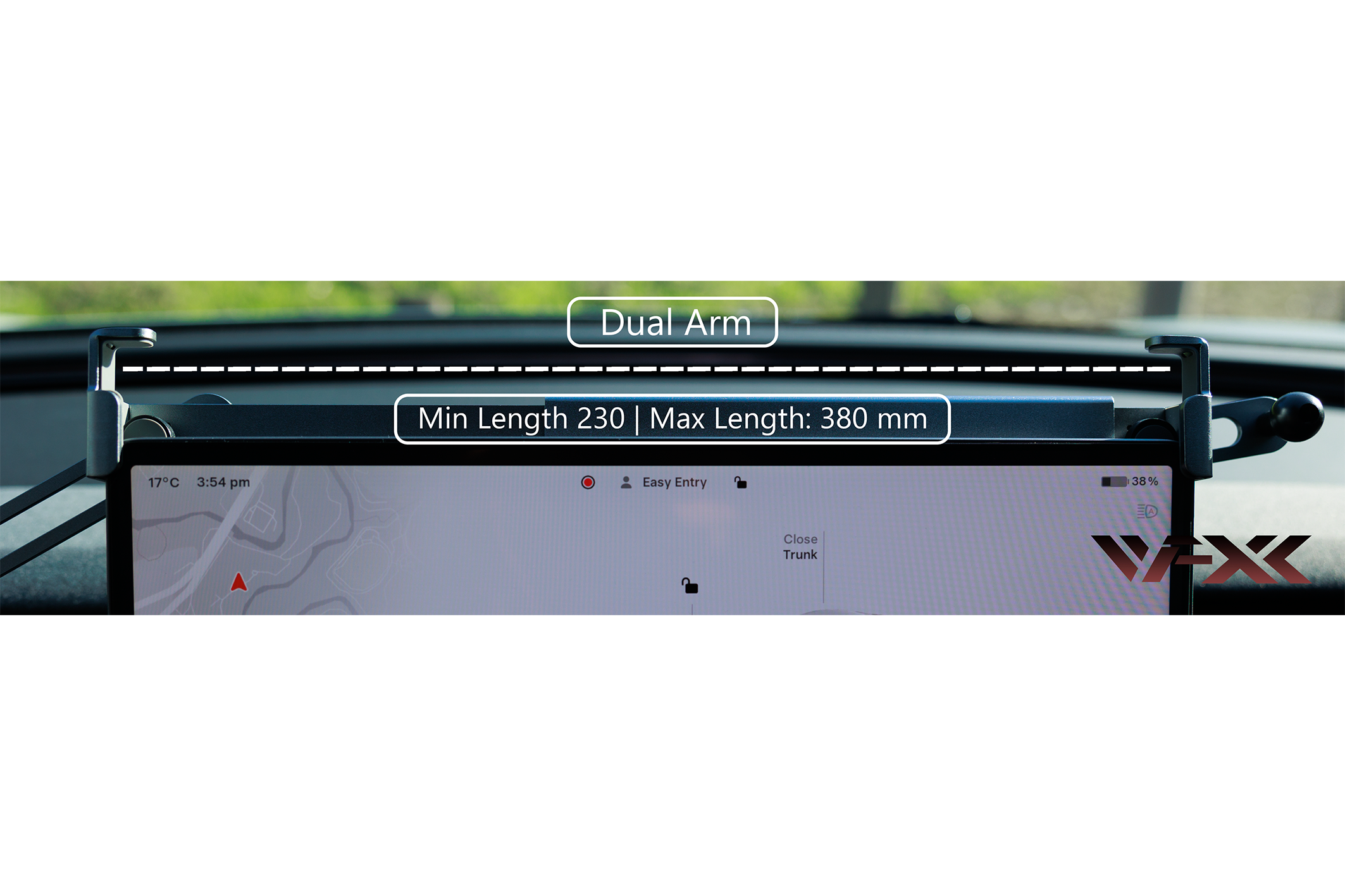 Noise Free Metal Universal Center Screen Single / Dual Arm Phone Holder