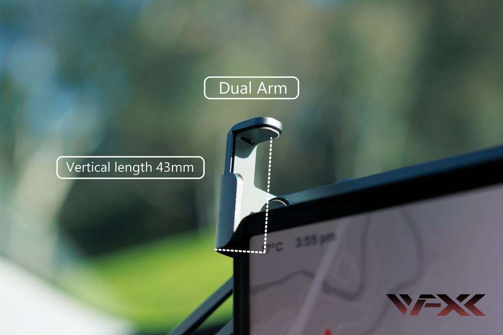 Noise Free Metal Universal Center Screen Single / Dual Arm Phone Holder