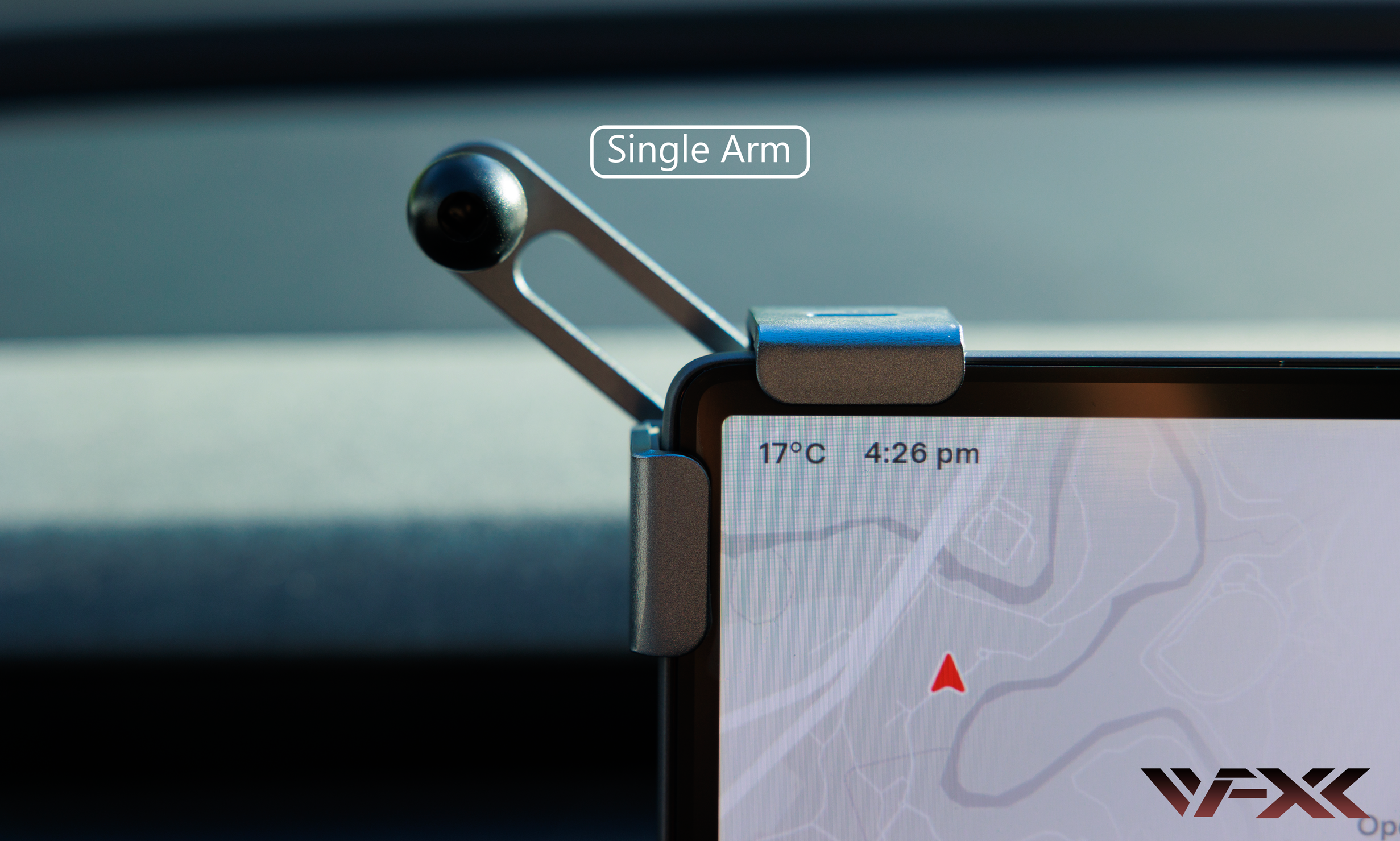 Noise Free Metal Universal Center Screen Single / Dual Arm Phone Holder